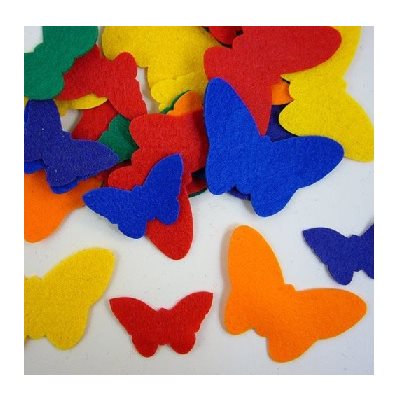 Feutrine PAPILLONS 48 / pqt