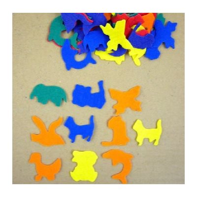 Feutrine ANIMAUX 60 / pqt Feutrine ANIMAUX 60 / pqt