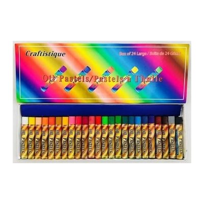 Pastels à l'huile lisse, format Jumbo - 24 / Bte