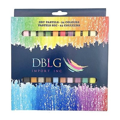 Pastels Secs Carrés économiques, couleurs assorties - 24 / Bte Pastels Secs Carrés économiques, couleurs assorties - 24 / Bte