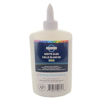 Colle BLANCHE scolaire, Lavable 250ml Colle BLANCHE scolaire, Lavable 250ml