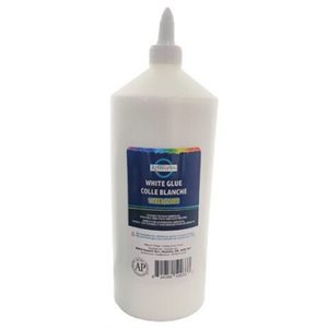 Colle BLANCHE liquide scolaire 1L , Lavable, NON Toxique