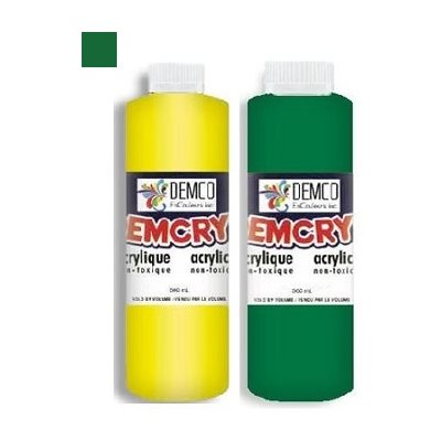Peinture acrylique scolaire de Demco VERT FONCÉ (500ML) Peinture acrylique scolaire de Demco VERT FONCÉ (500ML)
