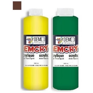 Peinture acrylique Demcryl de Demco BRUN (500ML)