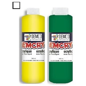 Peinture acrylique scolaire de Demco BLANC (500ML)