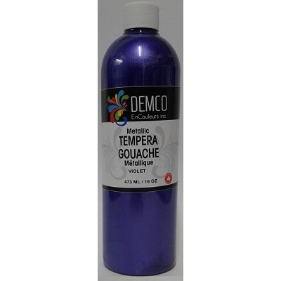 Gouache Demco métallique haute viscosité VIOLET (500ML) Gouache Demco métallique haute viscosité VIOLET (500ML)
