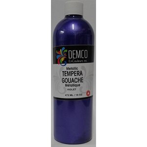 Gouache Demco métallique haute viscosité VIOLET (500ML)