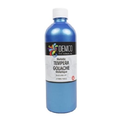 Gouache Demco métallique haute viscosité BLEU