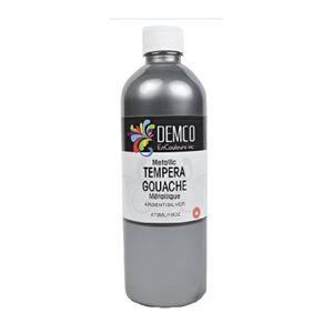 Gouache Demco métallique haute viscosité ARGENT