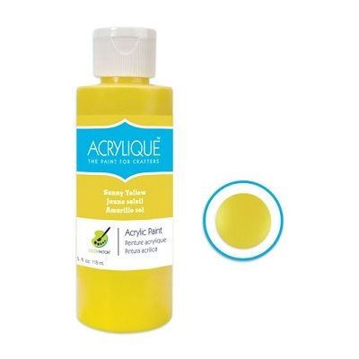 Peinture acrylique JAUNE SOLEIL (118ML)