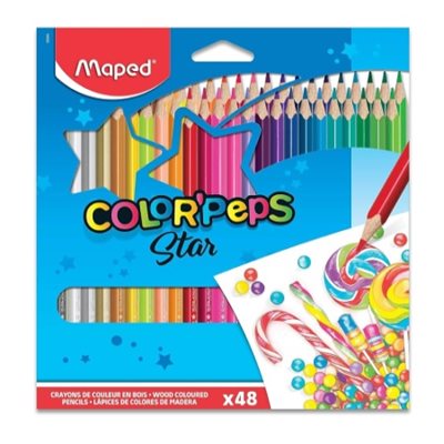 Crayons Maped Color'Peps Star 48 / Bte Crayons Maped Color'Peps Star 48 / Bte