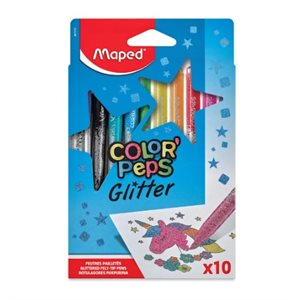 Marqueurs Maped Color'Peps Pailletés 10 / Bte