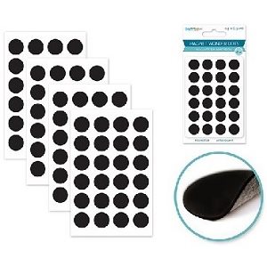 Rondelles Aimantées Autocollante sur feuille 1 / 2" (13mm) 48 / pqt