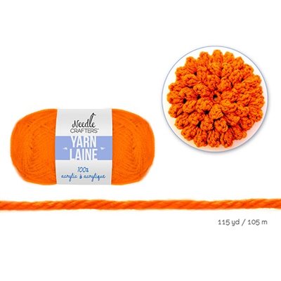 Laine Needle Crafters ORANGE CITROUILLE 50g Laine Needle Crafters ORANGE CITROUILLE 50g