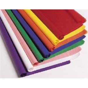 Papier de soie 20"X30" ASSORTIES 24 / Pqt