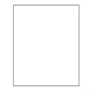 Carton Bristol 2-Plis BLANC 8-1 / 2'' X 11''