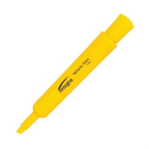 Surligneurs Integra JAUNE FLUO Biseauté