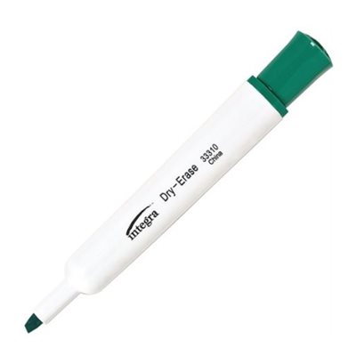 Marqueurs Integra effaçables VERT Biseauté Marqueurs Integra effaçables VERT Biseauté