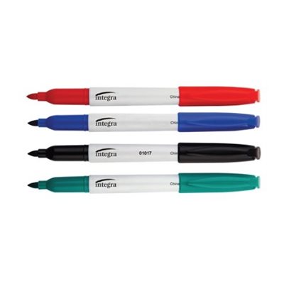 Marqueurs Integra effaçables style stylo 4 Couleurs Conique Marqueurs Integra effaçables style stylo 4 Couleurs Conique