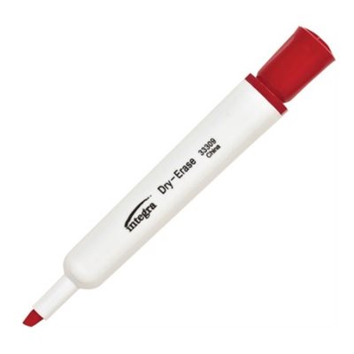 Marqueurs Integra effaçables ROUGE Biseauté Marqueurs Integra effaçables ROUGE Biseauté