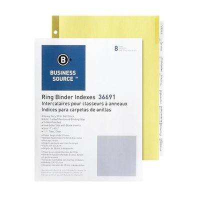 Intercalaires 8 Onglets Translucides. Lettre Intercalaires 8 Onglets Translucides. Lettre
