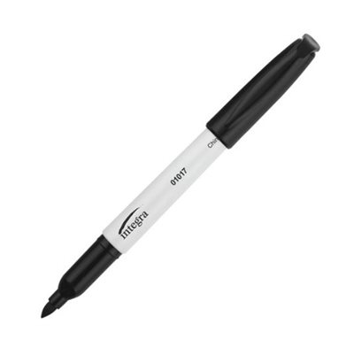 Marqueurs Integra effaçables style stylo NOIR Conique