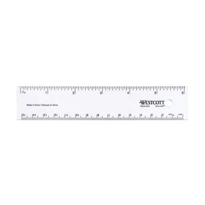 Règle transparente Westcott flexible 6" / 15cm Règle transparente Westcott flexible 6" / 15cm