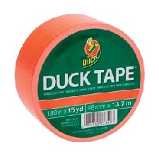 Ruban de couleur Duck Tape Orange Fluo