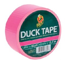 Ruban de couleur Duck Tape Rose Fluo