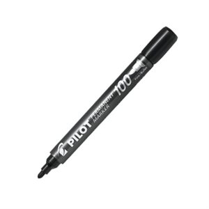 Marqueurs permanents Pilot «100» NOIR pointe conique fine