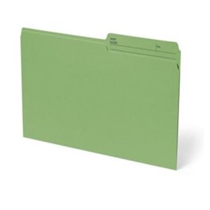 Chemise à dossier réversible. LETTRE, VERT PÂLE