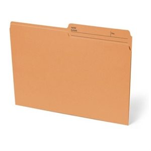 Chemise à dossier réversible. LETTRE, ORANGE