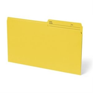 Chemise à dossier réversible. LÉGAL, JAUNE