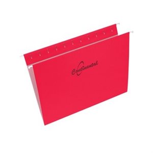Dossiers suspendus. LETTRE, ROUGE