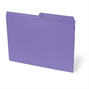 Chemise à dossier réversible. LETTRE, VIOLET