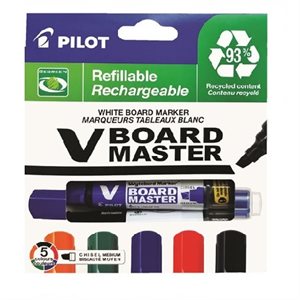Marqueurs effaçable V Board Master Ens. 5 Biseauté