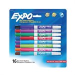 Marqueur effaçable Expo® 16 Couleurs Pointe Fine