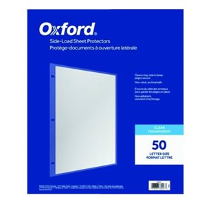 Oxford protège-doc. ouverture latérale. Lettre