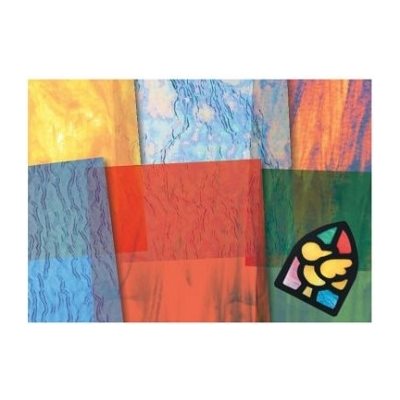 Papier Vitrail couleurs - 5 1 / 2" X 8 1 / 2'' (14 X 22cm) Papier Vitrail couleurs - 5 1 / 2" X 8 1 / 2'' (14 X 22cm)
