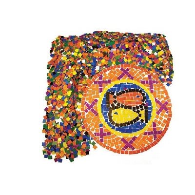 Mosaïques carrés double couleur - 10 000 morceaux / Pqt Mosaïques carrés double couleur - 10 000 morceaux / Pqt