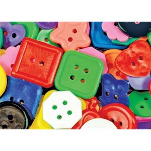 Boutons en plastique assorties Roylco 454g