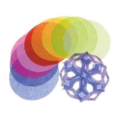 Papier de soie en rondelles 4" de diamètre - 480 / Pqt