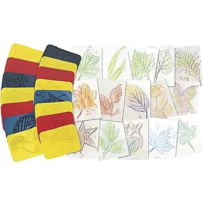 Plaques d'imprimerie motifs FEUILLAGE - 16 plaques Plaques d'imprimerie motifs FEUILLAGE - 16 plaques