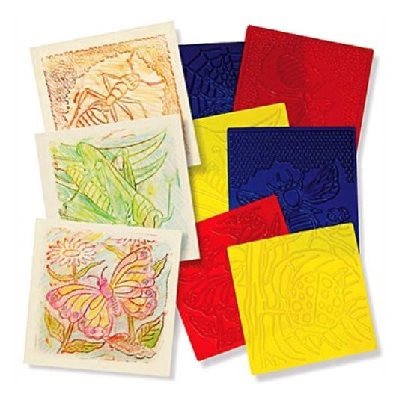Plaques d'imprimerie motifs INSECTES - 6 plaques Plaques d'imprimerie motifs INSECTES - 6 plaques