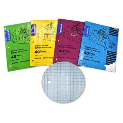 Cahier d'exercices quadrillés 4:1" 27.6 X 21.2cm Cahier d'exercices quadrillés 4:1" 27.6 X 21.2cm