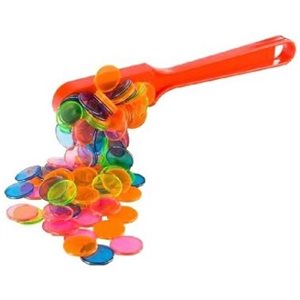 Jetons à Bingo magnétiques avec baguette, couleurs assorties, 100 par boîte