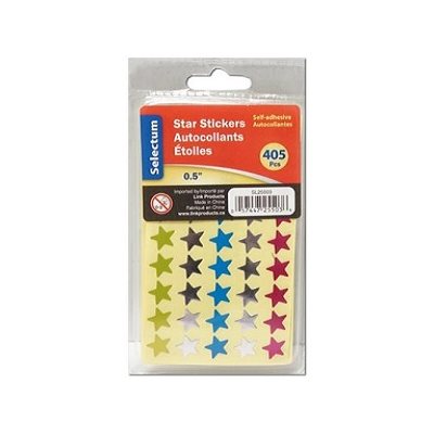 Autocollants métalliques ÉTOILES, couleurs assorties 400 / pqt Autocollants métalliques ÉTOILES, couleurs assorties 400 / pqt