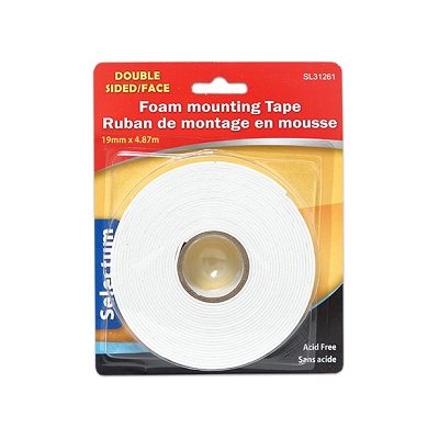 Ruban de montage mousse, double face 19mmX4.87m