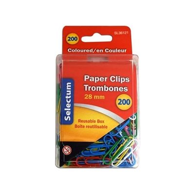 Trombones de couleurs, métal recouvert de plastique 1 1 / 8" (28mm) 150 / bte