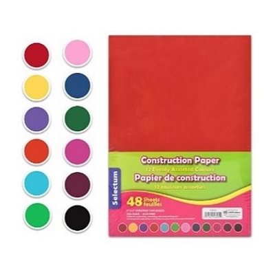 Carton Rigide Assorties 9"X12" 48 / pqt Carton Rigide Assorties 9"X12" 48 / pqt